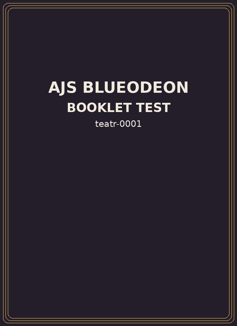 Booklet
